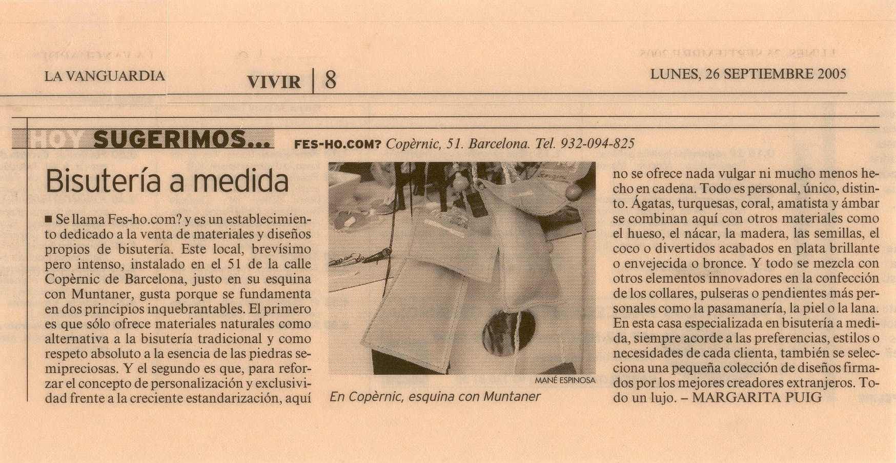 La Vanguardia - 26/09/2005